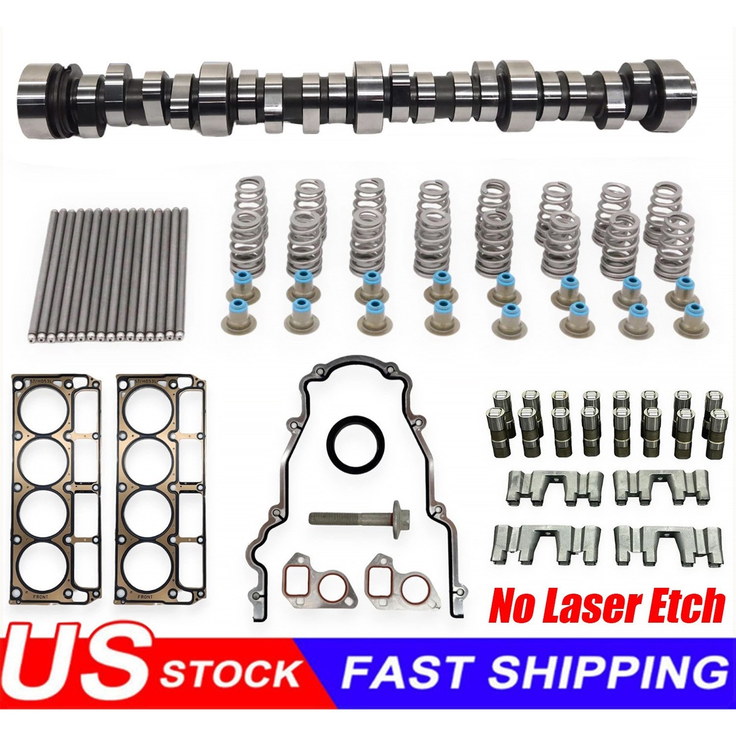 For TSP Texas Speed Chopacabra LS Truck Cam Kit + Lifters + Head Gaskets 4.8 5.3