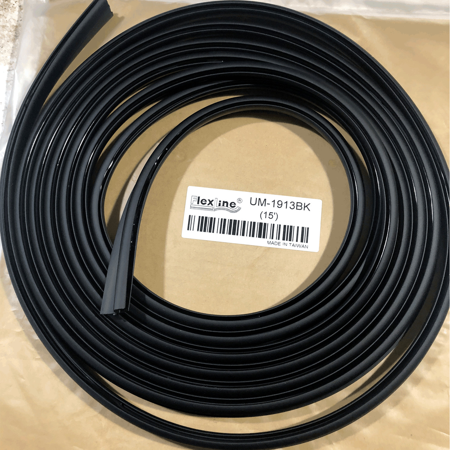 Windshield Gasket Auto Glass Molding Universal Flexible Trim Rubber 19mm 15 Feet