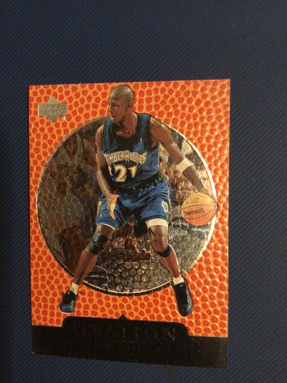1998-99 Upper Deck Ovation Kevin Garnett Card 1998-99 Upper Deck Ovation Kevin Garnett Card