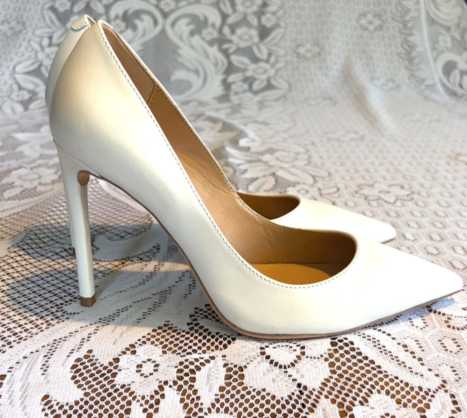 Tony Bianco Anja Milk Capretto Pointed Stilettos Size 6 Tony Bianco Anja Milk Capretto Pointed Stilettos Size 6