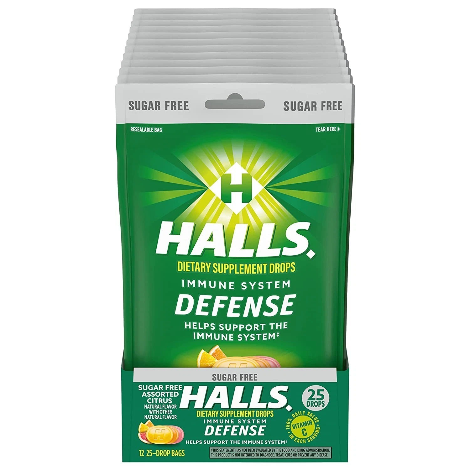 8 Pack Halls Defense Citrus Sugar Free Vitamin C Drops 200 Drops Total Fast Ship 8 Pack Halls Defense Citrus Sugar Free Vitamin C Drops 200 Drops Total Fast Ship