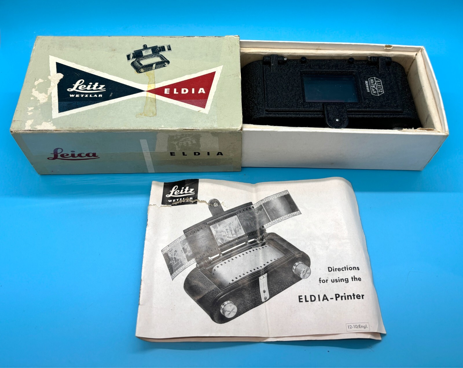 Vintage Leitz Wetzlar Eldia Film Printer Copier w/ Box & Manual Vintage Leitz Wetzlar Eldia Film Printer Copier w/ Box & Manual