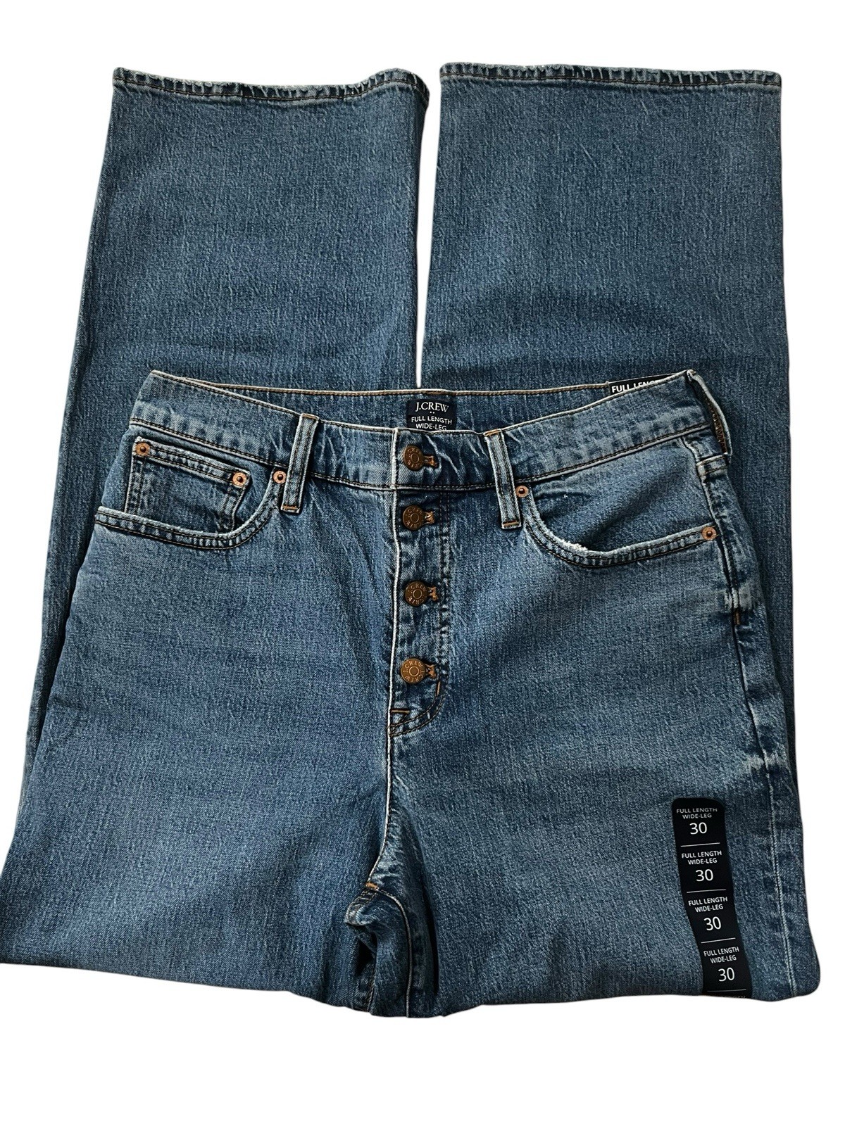 J Crew Full Length Wide leg Jeans Women\'s size 30 NWT J Crew Full Length Wide leg Jeans Women\'s size 30 NWT