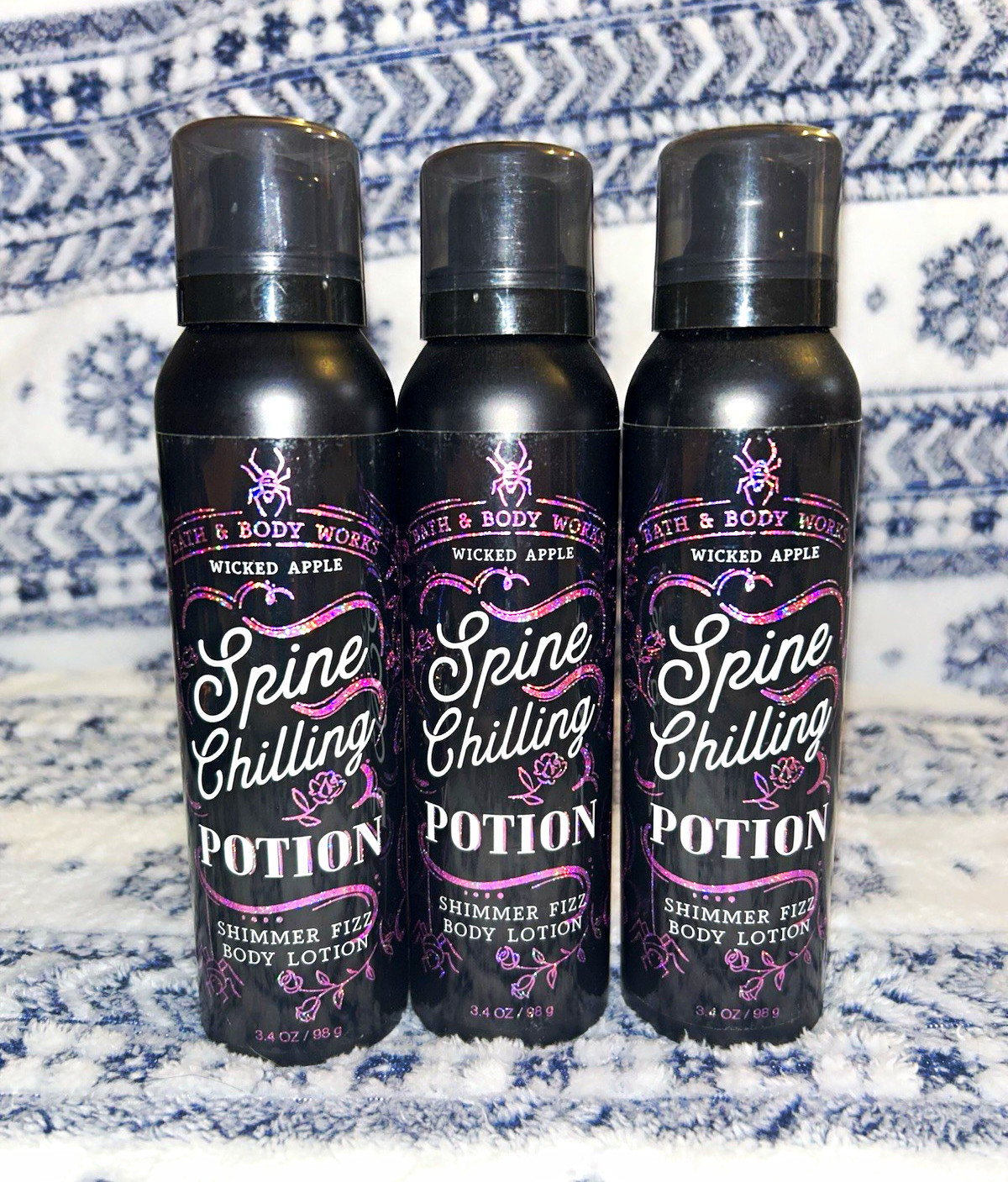Bath & Body Works Wicked Apple Spine Chilling Potion Shimmer Fizz Body Lotion Bath & Body Works Wicked Apple Spine Chilling Potion Shimmer Fizz Body Lotion