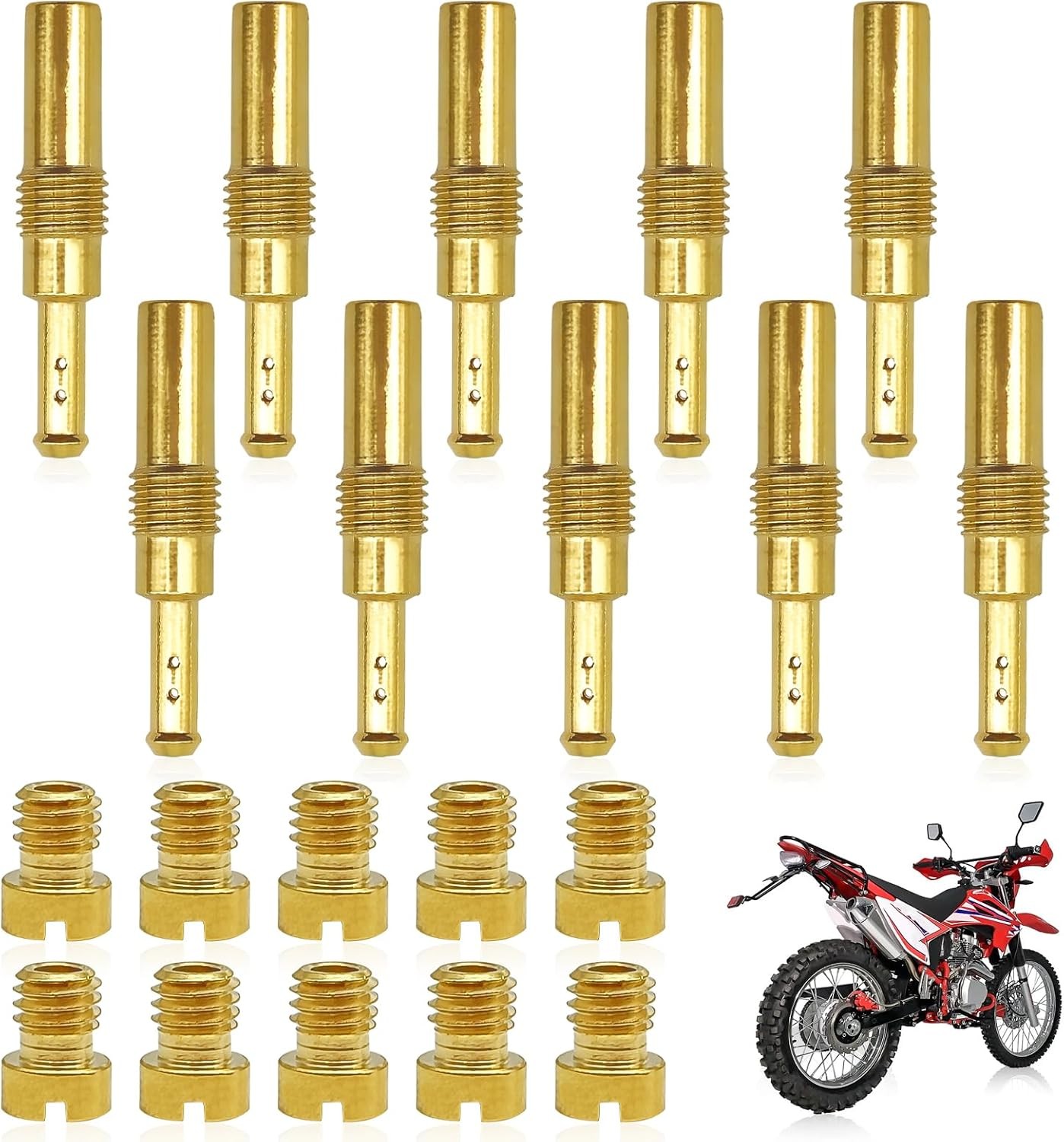 20PCS Carburetor Main Jet Slow Pilot Jet Kit, 10pcs Main Jets and 10pcs Slow 20PCS Carburetor Main Jet Slow Pilot Jet Kit, 10pcs Main Jets and 10pcs Slow
