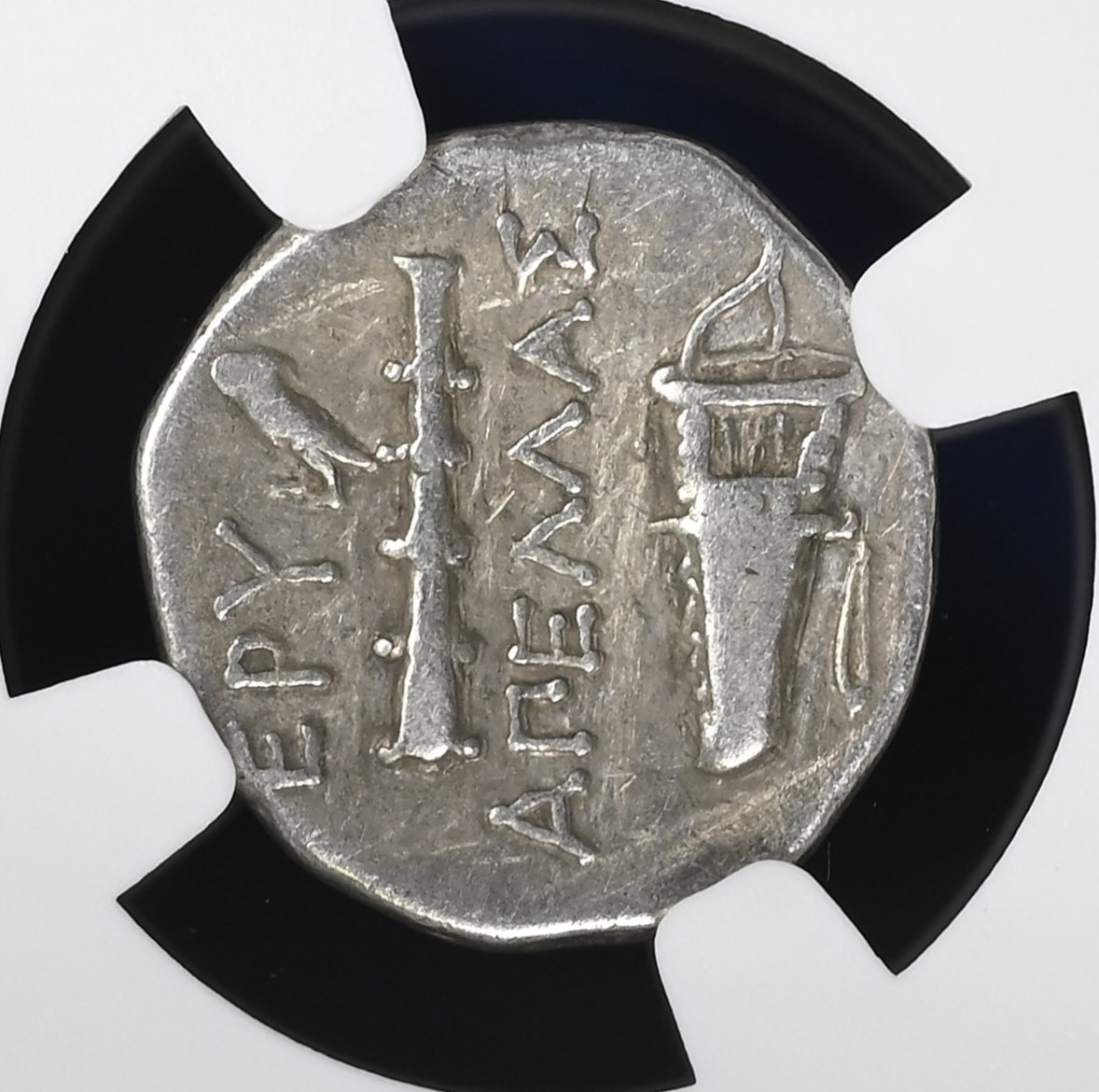 IONIA Erythrae c350 BC Hercules & Club NGC Choice Ancient Silver Greek Coin D877