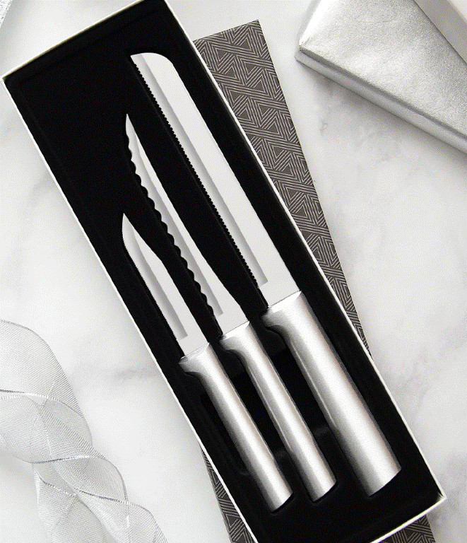 RADA CUTLERY S54 Sensational Serrations Gift Set - Silver Handle RADA CUTLERY S54 Sensational Serrations Gift Set - Silver Handle