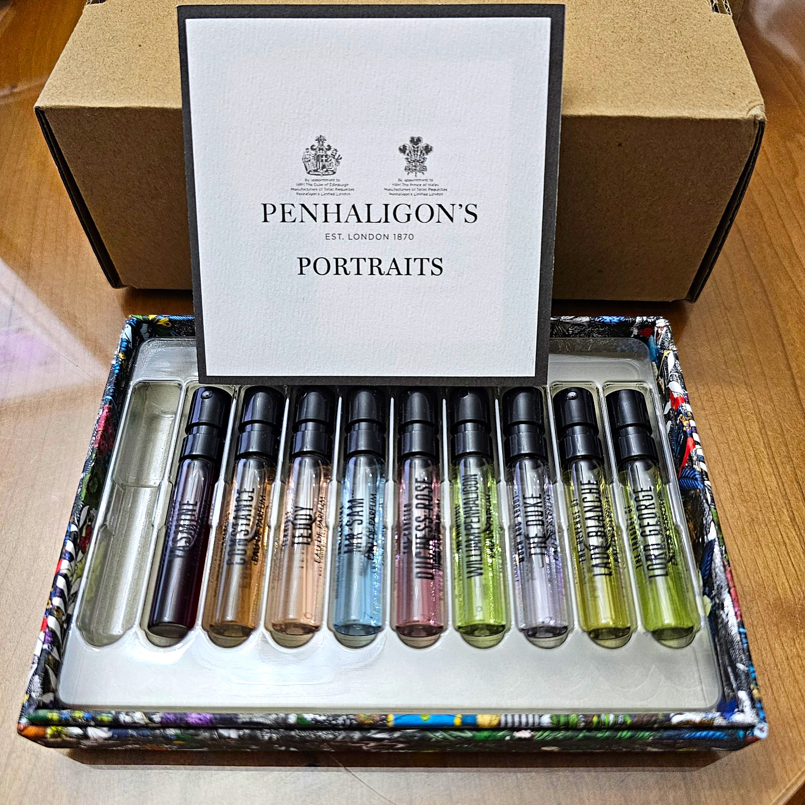 Penhaligon\'s Portraits Scent Library Eau de Parfum Spray Samples 9 x 2 ml READ