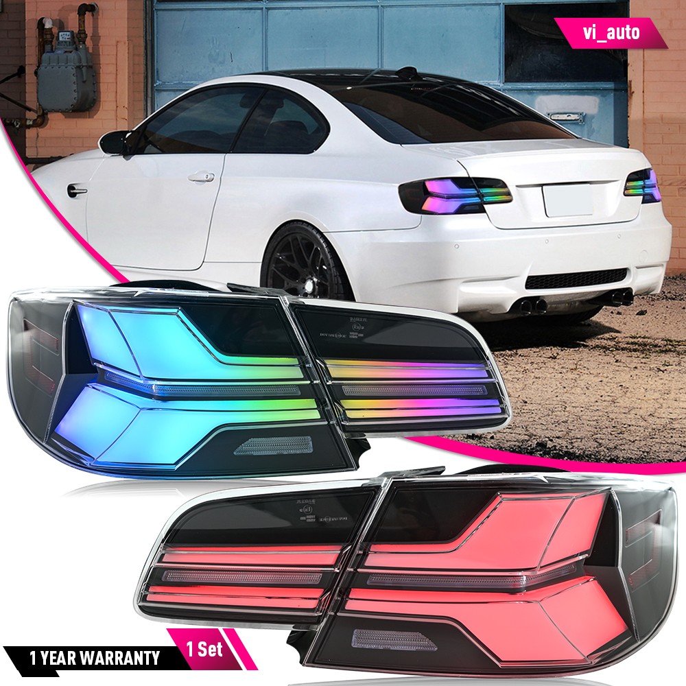 RGB LED Tail Light For BMW 3 Series E92 M3 Coupe 2006-2012 Rear Brake Lamp Pair