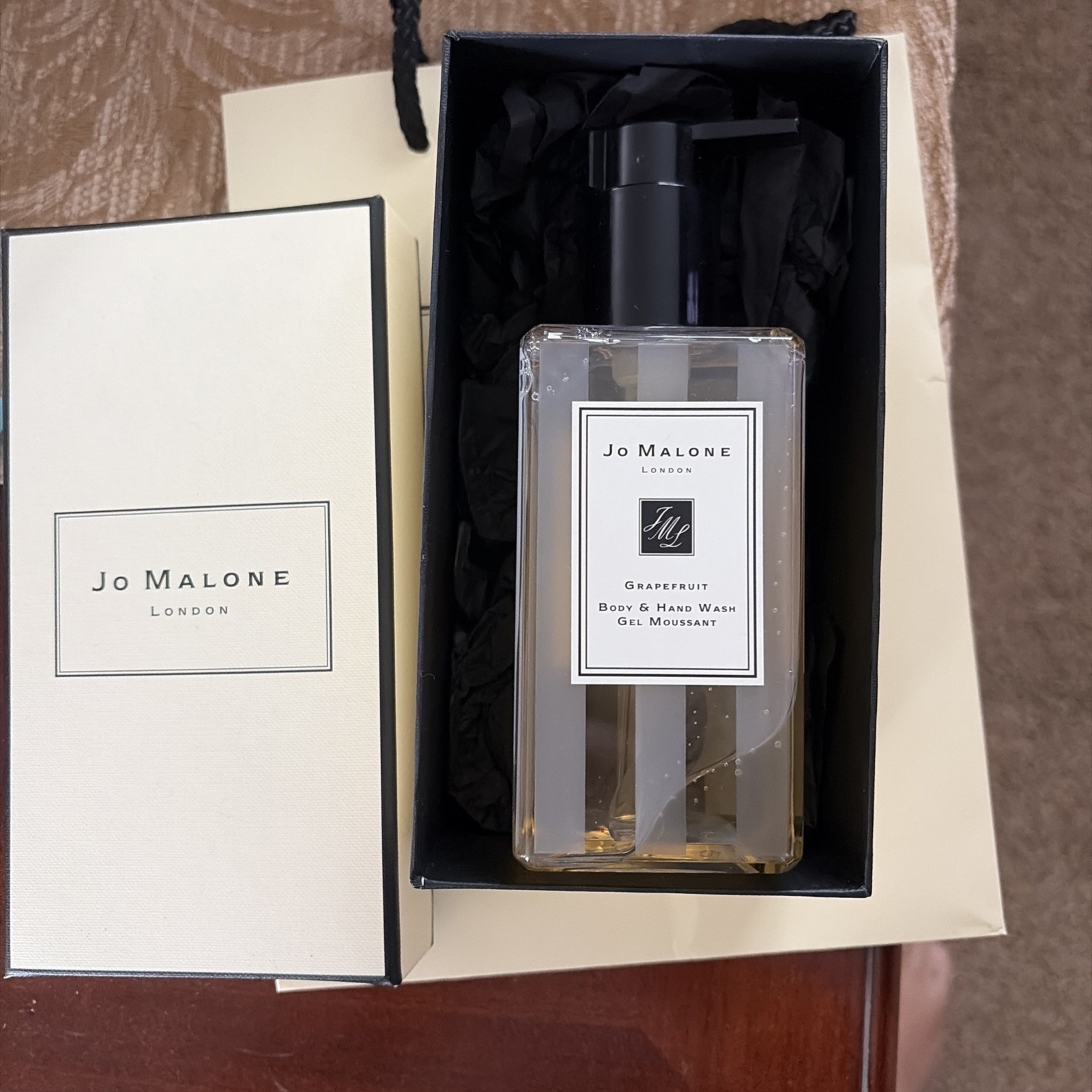 NEW RARE JO MALONE GRAPEFRUIT BODY & HAND WASH 8.5 FL OZ 250ML box and bag