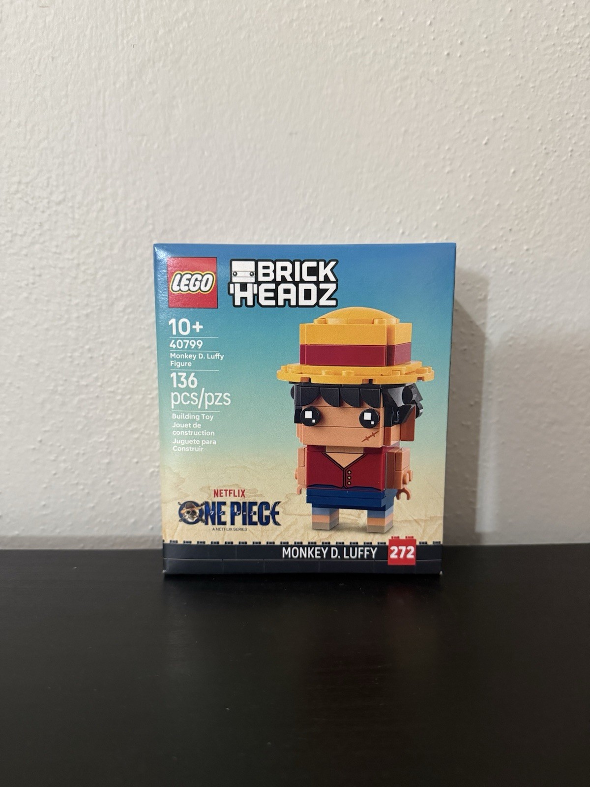 Lego One Piece Monkey D Luffy BrickHeadz 40799 Figure New Sealed Lego One Piece Monkey D Luffy BrickHeadz 40799 Figure New Sealed