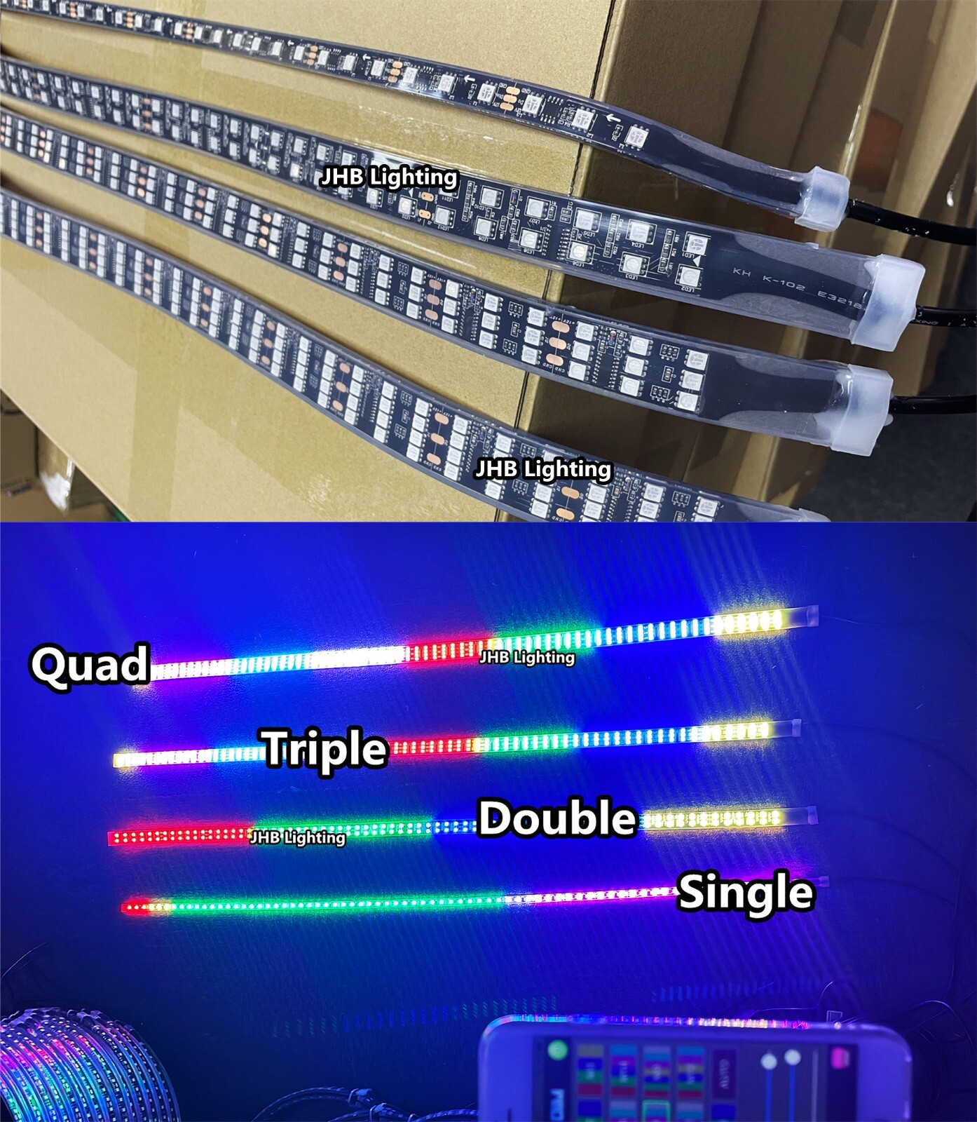 JHB Parts : 1PC 2FT 4FT 6.5FT CHASING FLOW LED Strips Light (without controller) JHB Parts : 1PC 2FT 4FT 6.5FT CHASING FLOW LED Strips Light (without controller)