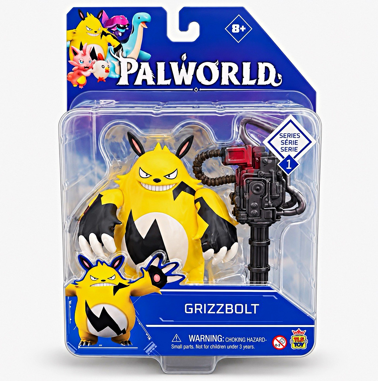Palworld Grizzbolt Series 1 Articulated Action Figure w/ Minigun New Sealed