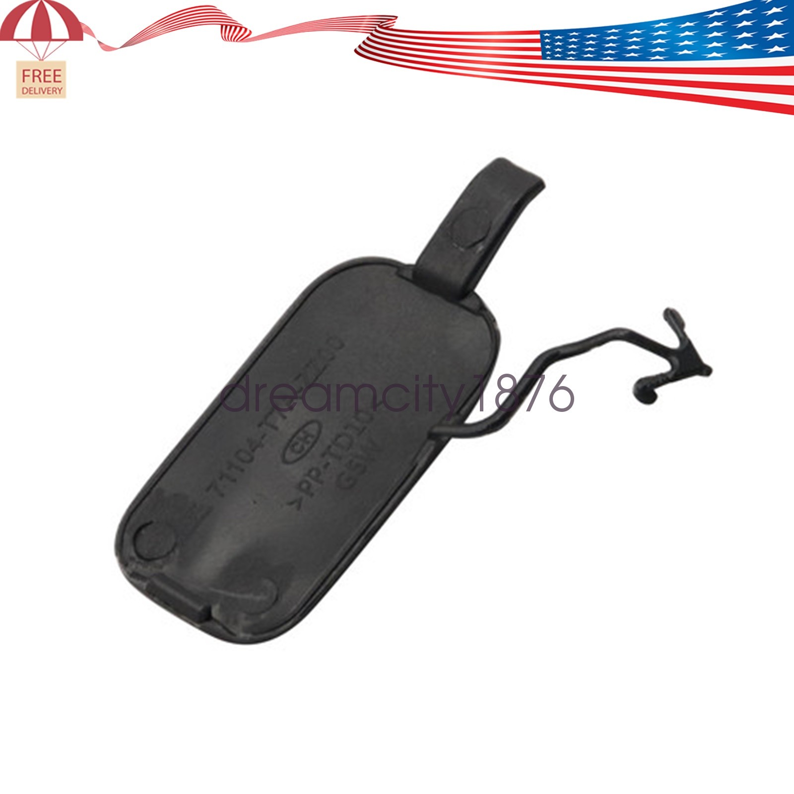 1Pcs Right Front Bumper Tow Hook Eye Cover Cap Primed For Honda HR-V HRV 2016-18