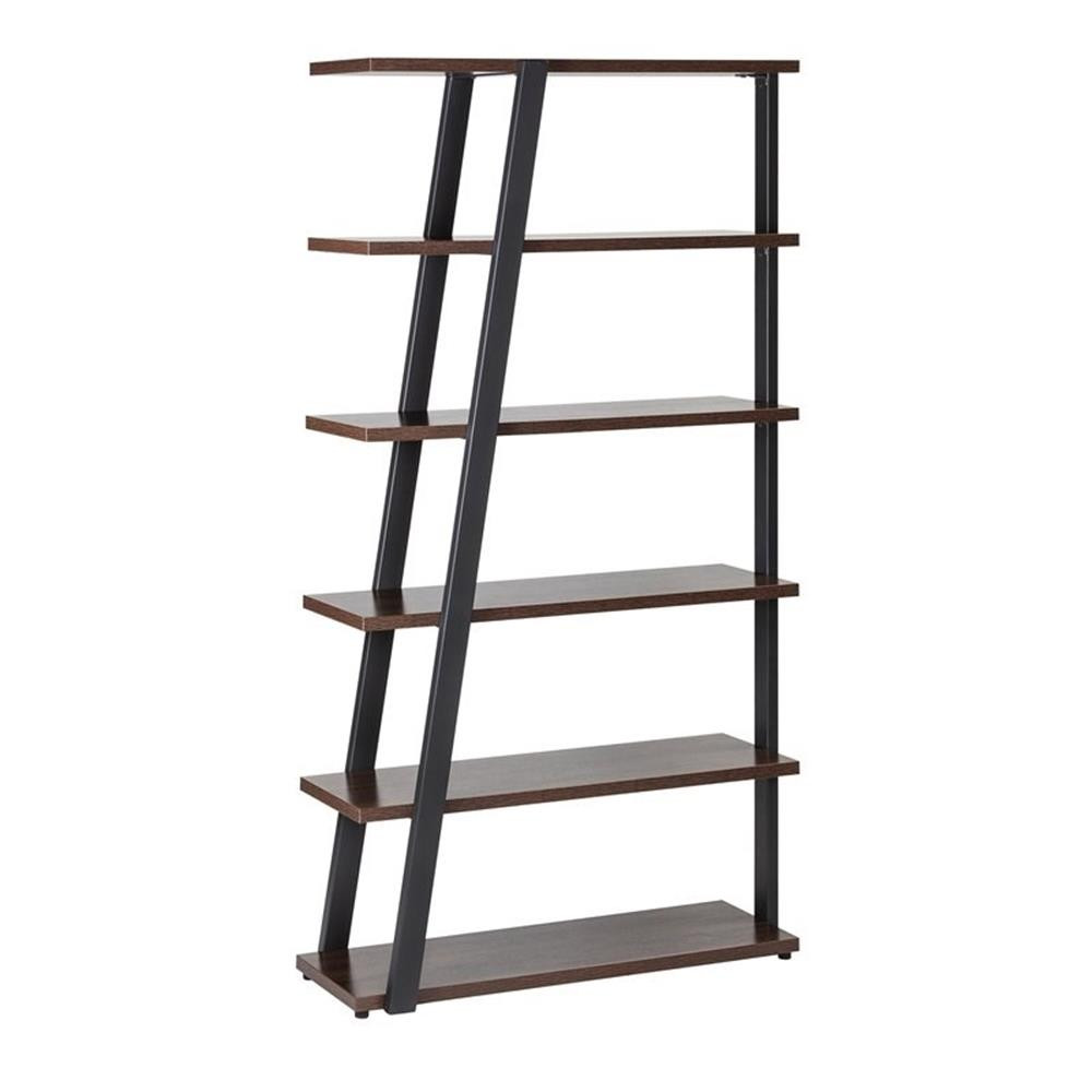 Mirella 5 Shelf Bookshelf in Southern Tobacco Mirella 5 Shelf Bookshelf in Southern Tobacco