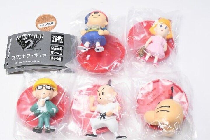Takara Tomy Mother 2 Gyiyg no Gyakushuu Earthbound Stand Figure Set of 5