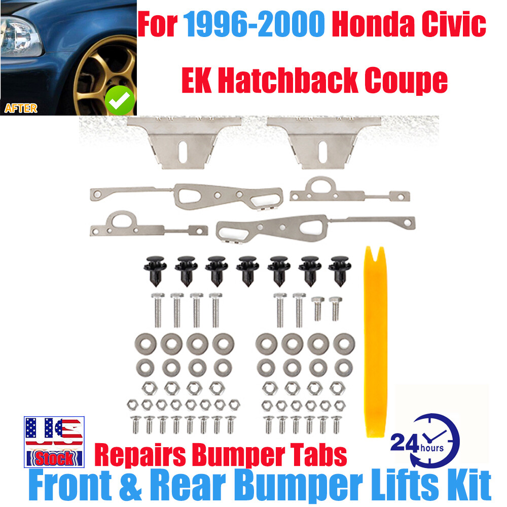 For 1996-2000 Honda Civic EK Hatchback Coupe Front & Rear Bumper Lifts Kit 1997 For 1996-2000 Honda Civic EK Hatchback Coupe Front & Rear Bumper Lifts Kit 1997