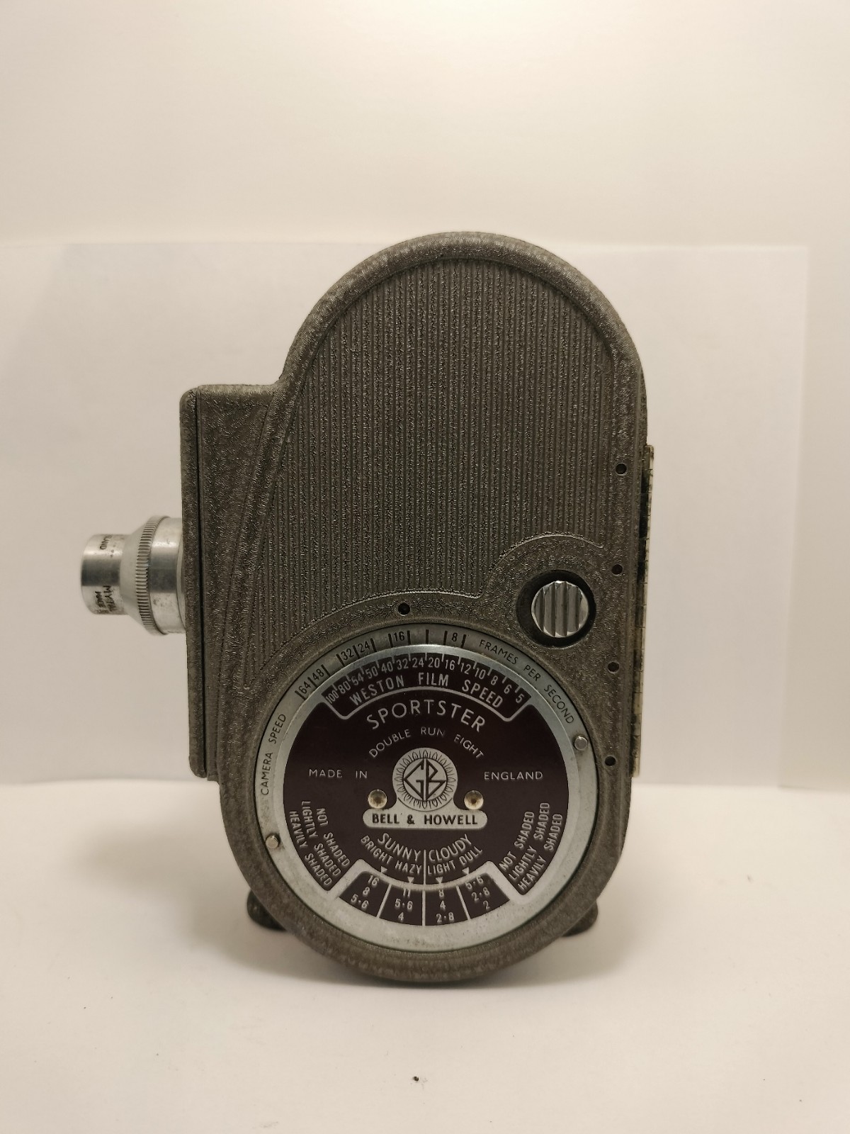 Vintage Bell Howell Filmo Sportster Double Run Eight 8mm Movie Camera Film