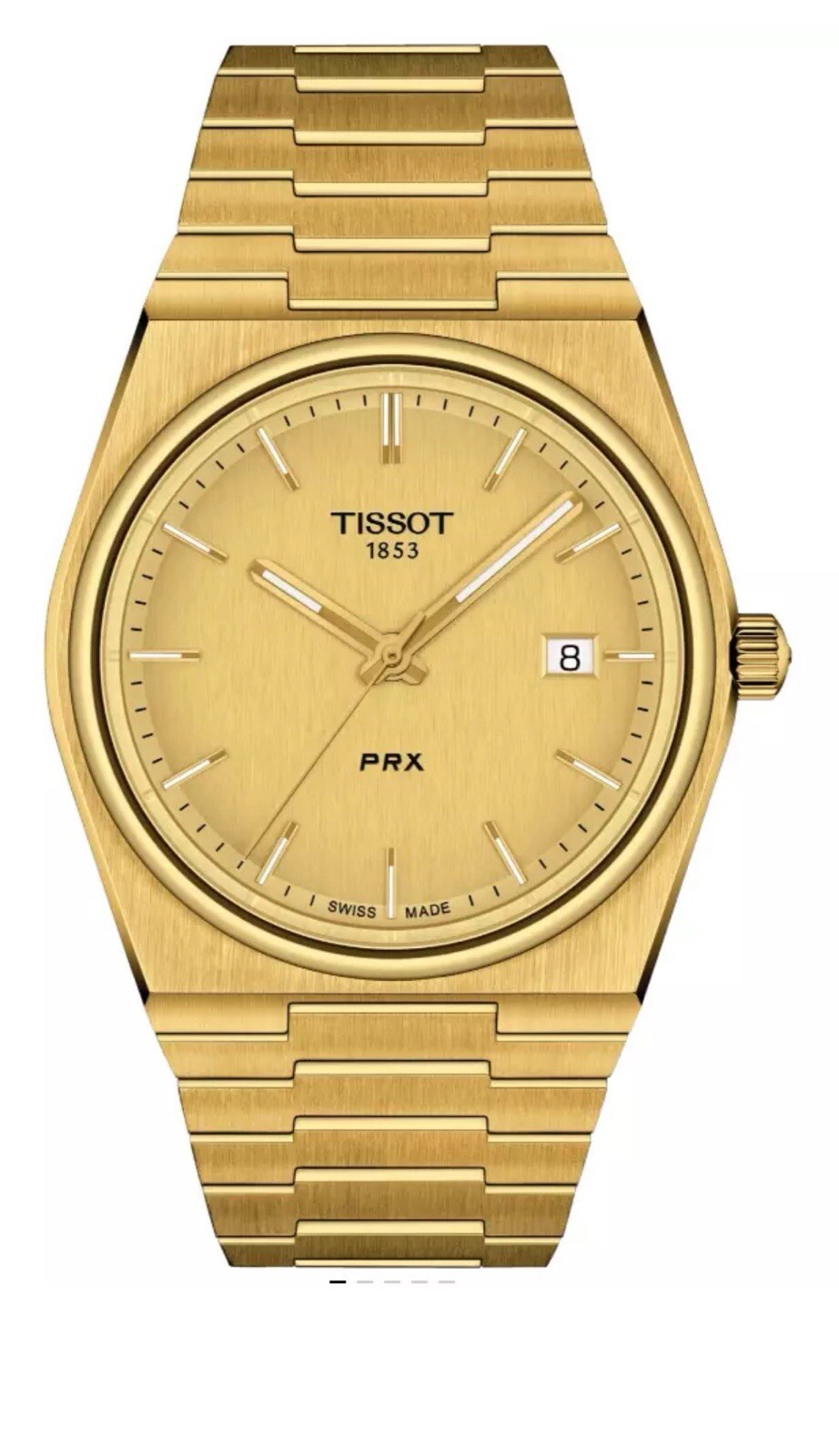 Tissot PRX Men\'s Gold Watch - T137.410.33.021.00 Brand New