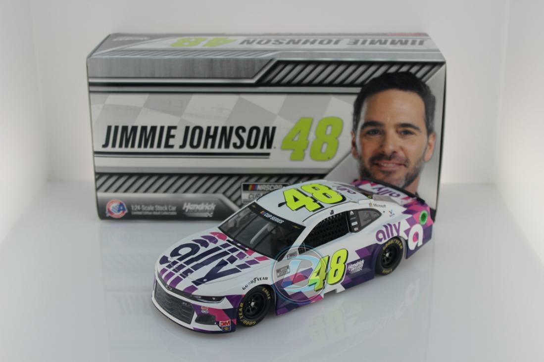 NASCAR 2020 JIMMIE JOHNSON #48 WHITE ALLY 1/24 CAR IN STOCK NASCAR 2020 JIMMIE JOHNSON #48 WHITE ALLY 1/24 CAR IN STOCK