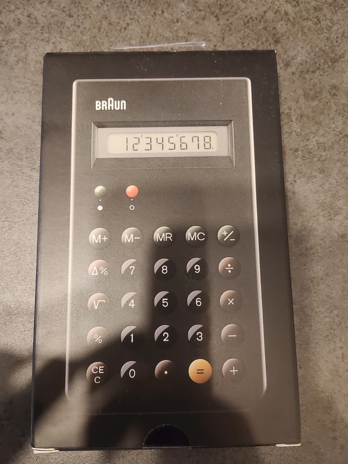 BRAUN BNE001BK ET66 Calculator Black Dieter Rams Iconic NEW Sealed Japan
