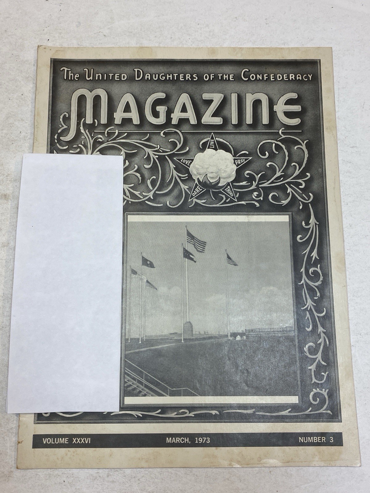 UDC United Daughters of the Confederacy Magazine Mar 1973 Fort Sumter Charleston