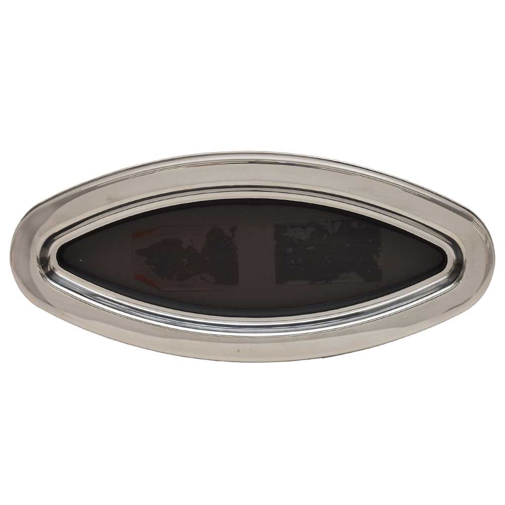 Bomar Boat Portlight Window S516FIX6SS | 16 7/8 x 6 3/4 Inch SS