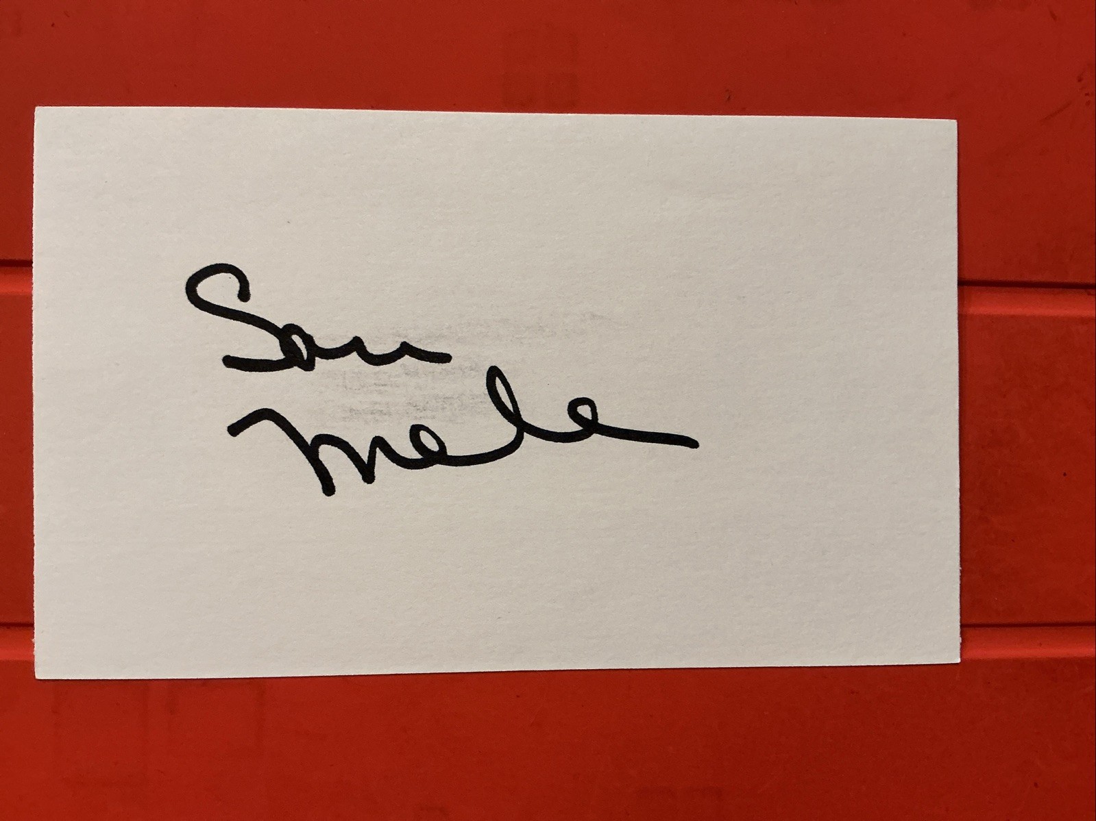 Sam Mele 🔥🔥MLB Debut: 1947 Boston Red Sox🔥🔥Autograph🧢 Sam Mele 🔥🔥MLB Debut: 1947 Boston Red Sox🔥🔥Autograph🧢
