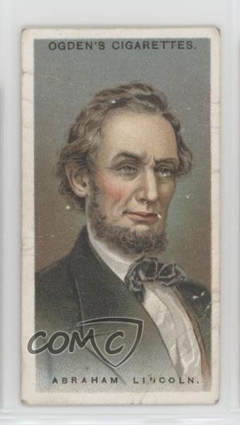 1924 ITC Leaders of Men Tobacco Ogden\'s Back Abraham Lincoln #28 11bd