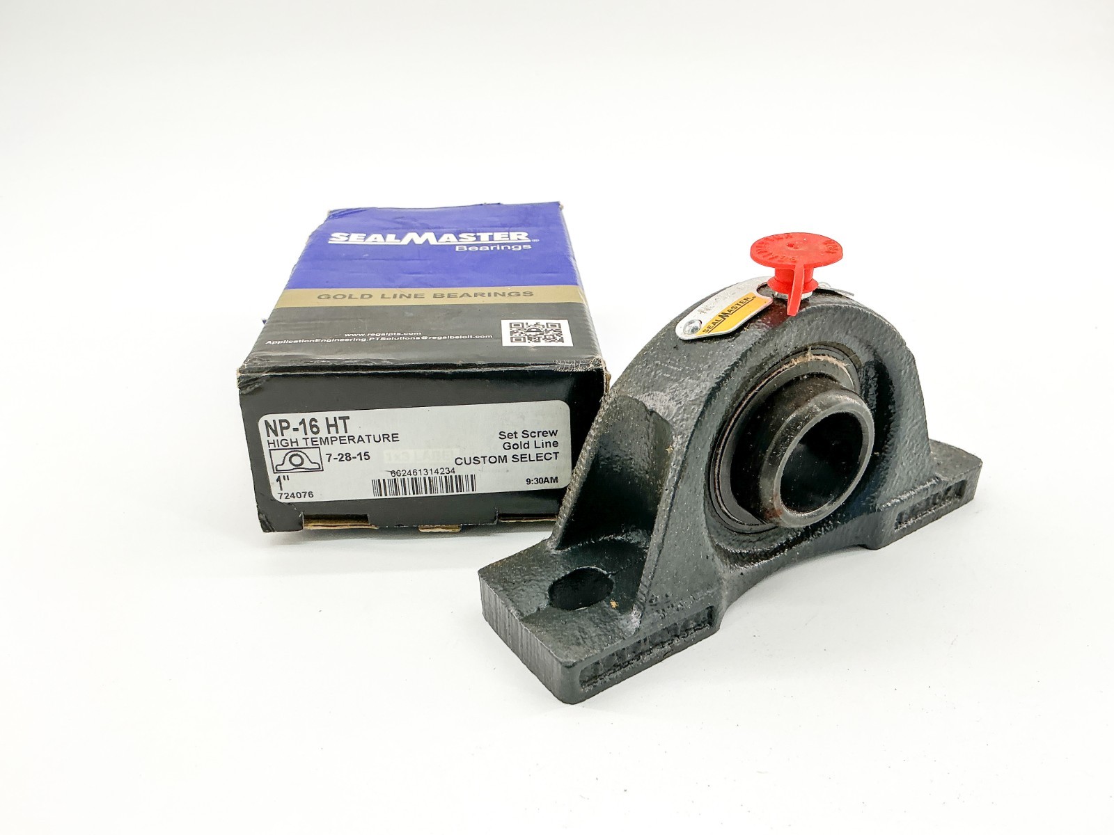 New Sealmaster NP-16 HT High Temp Two Bolt Pillow Block Bearing 1