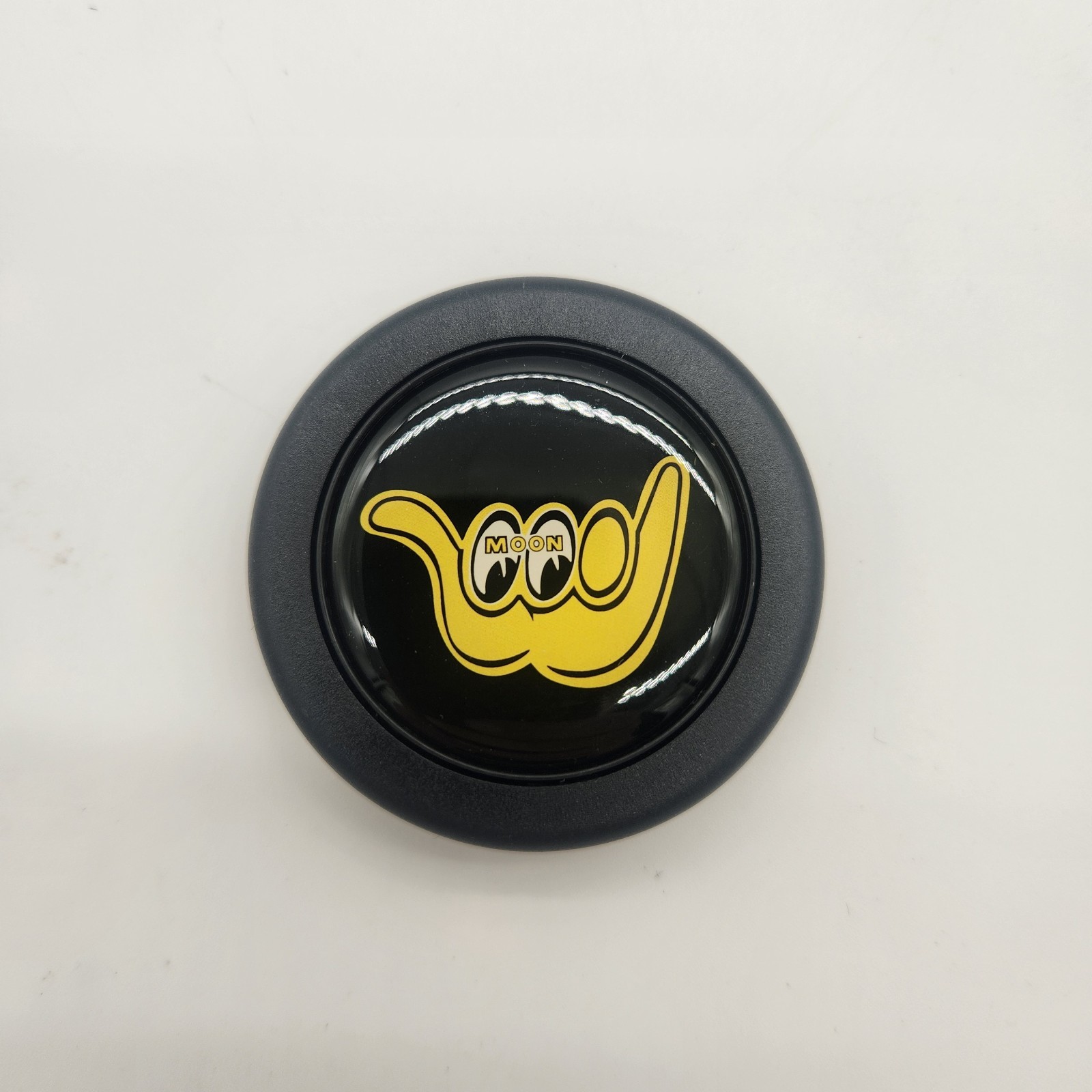 Mooneyes Area-1 Japan x In4mation Hawaii Collab JDM Horn Button: Shaka Eyes Logo Mooneyes Area-1 Japan x In4mation Hawaii Collab JDM Horn Button: Shaka Eyes Logo