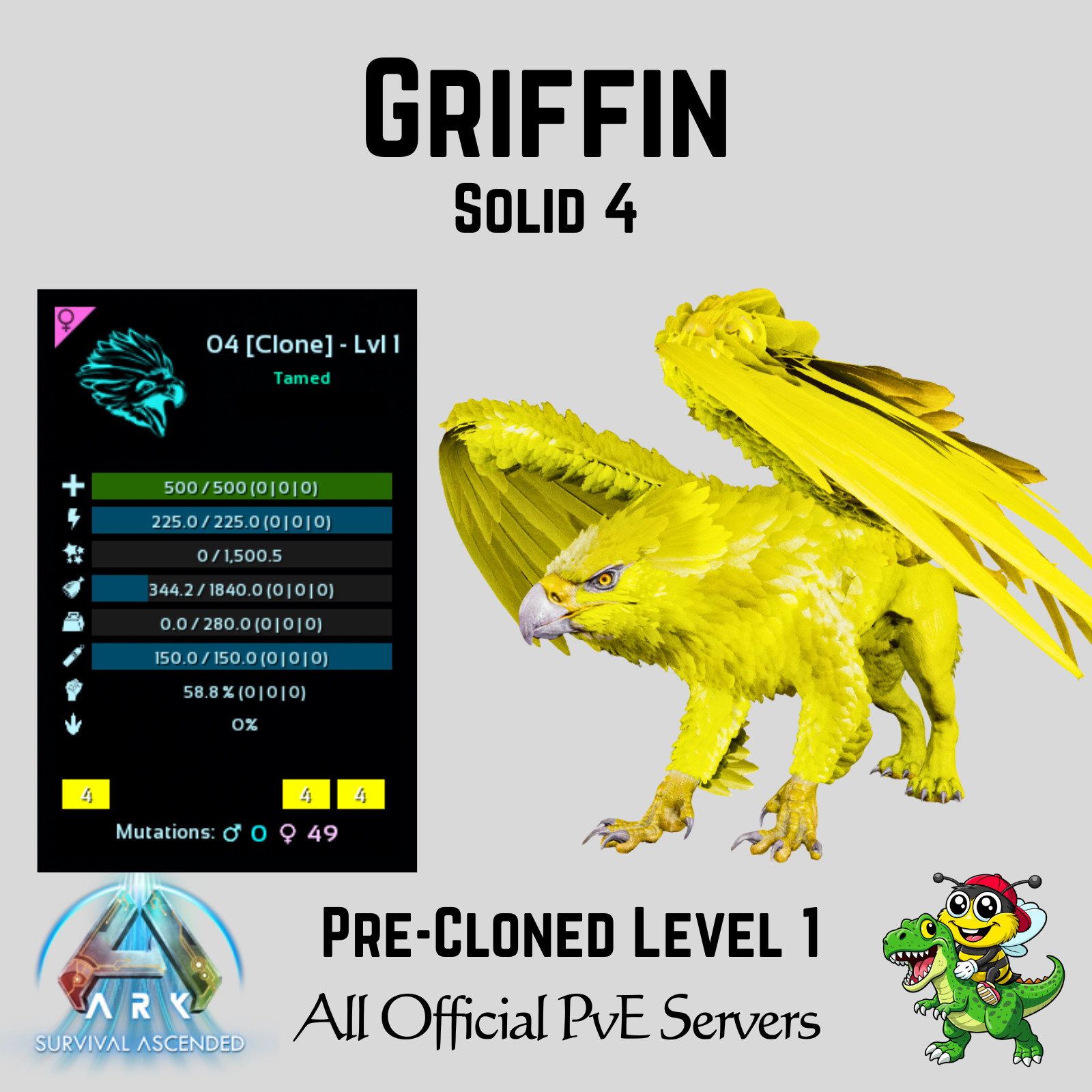 ARK-Survival-Ascended-PvE-Griffin-Level-1-Cloners-Packs-PC-XBOX-PS5-BusyBee