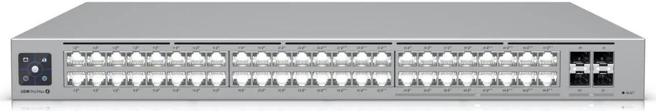Ubiquiti UniFi Pro Max 48 Port PoE Switch (USW-Pro-Max-48-PoE) 720W, New In Box Ubiquiti UniFi Pro Max 48 Port PoE Switch (USW-Pro-Max-48-PoE) 720W, New In Box
