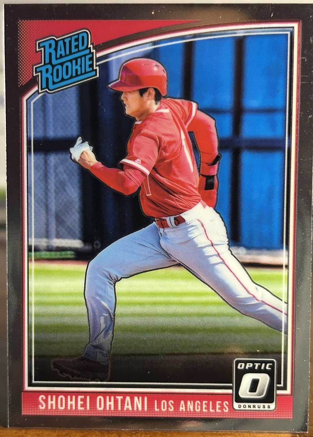 2018 Panini Donruss Optic -Rated Rookie Variation Running #56 SHOHEI OHTANI (RC)