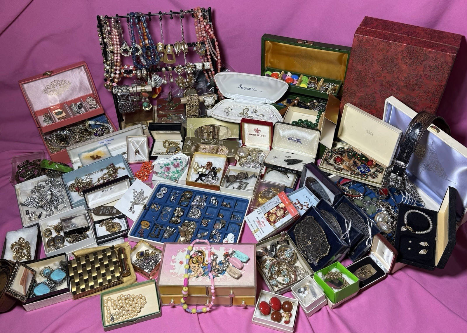 28lb Costume Estate Jewelry Lot Matisse Renoir  👑Trifari W/tags Star Pell Monet