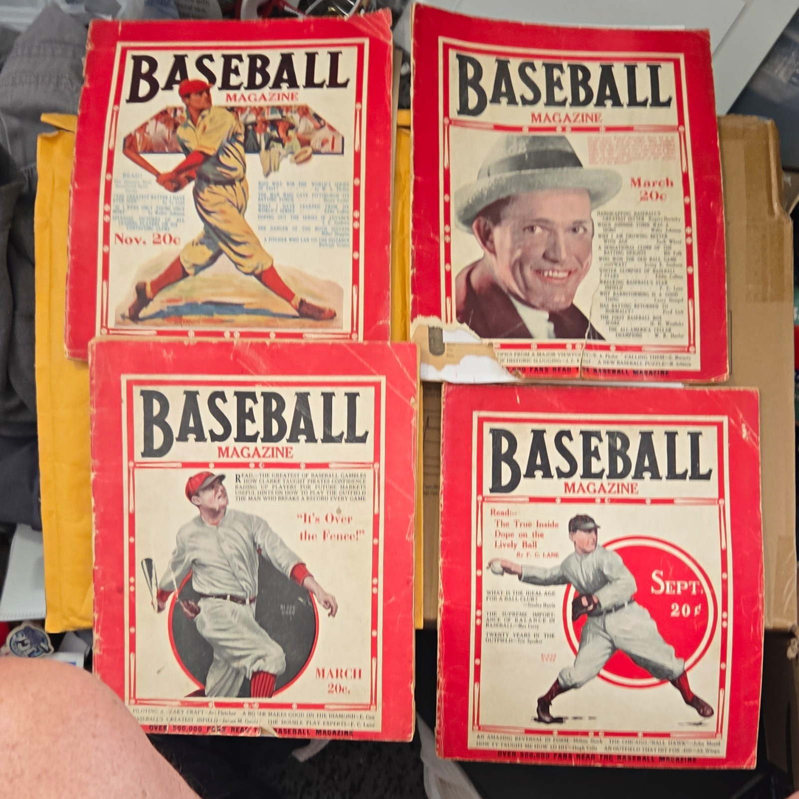 1924 Vintage Original Baseball Magazine Lot - Rogers Hornsby, Chicago White Sox 1924 Vintage Original Baseball Magazine Lot - Rogers Hornsby, Chicago White Sox