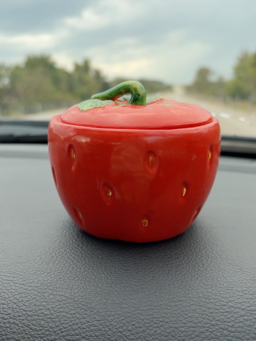 Occupied Japan Strawberry Covered Dish Ceramic Fruit Kitchen Decor Vintage Occupied Japan Strawberry Covered Dish Ceramic Fruit Kitchen Decor Vintage