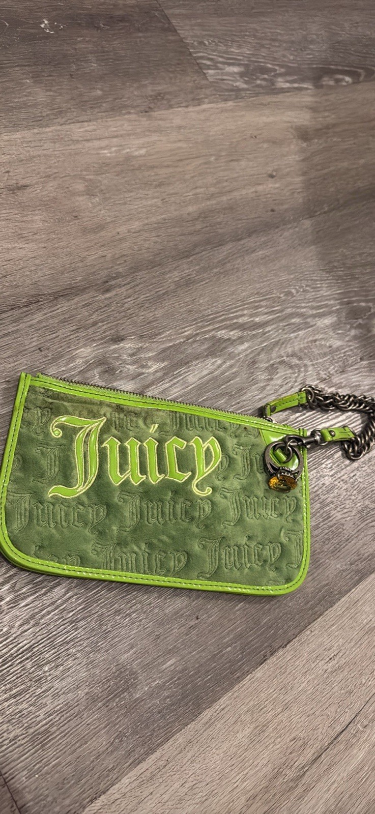 Juicy Couture Handbag Vintage Y2K Green Velour Bag Purse Juicy Couture Handbag Vintage Y2K Green Velour Bag Purse