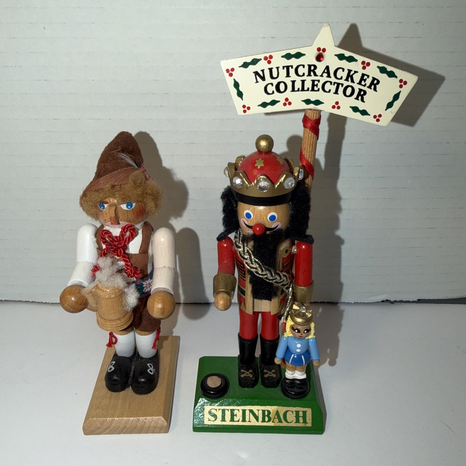 2 Steinbach Nutcracker Collector Figurine Volkskunst Germany Handmade 6.5” & 5” 2 Steinbach Nutcracker Collector Figurine Volkskunst Germany Handmade 6.5” & 5”