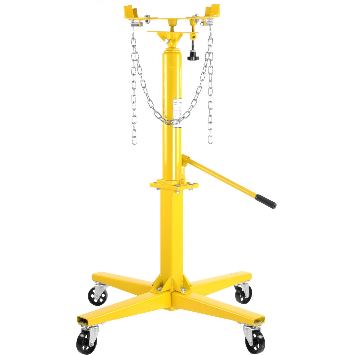 JEGS Adjustable Hydraulic Transmission Jack [High-Lift Handle Operated, 1000 lb