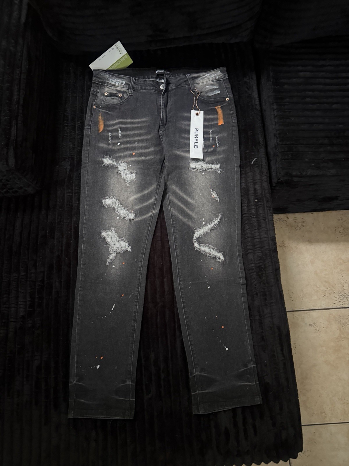 mens purple brand jeans size 38 new