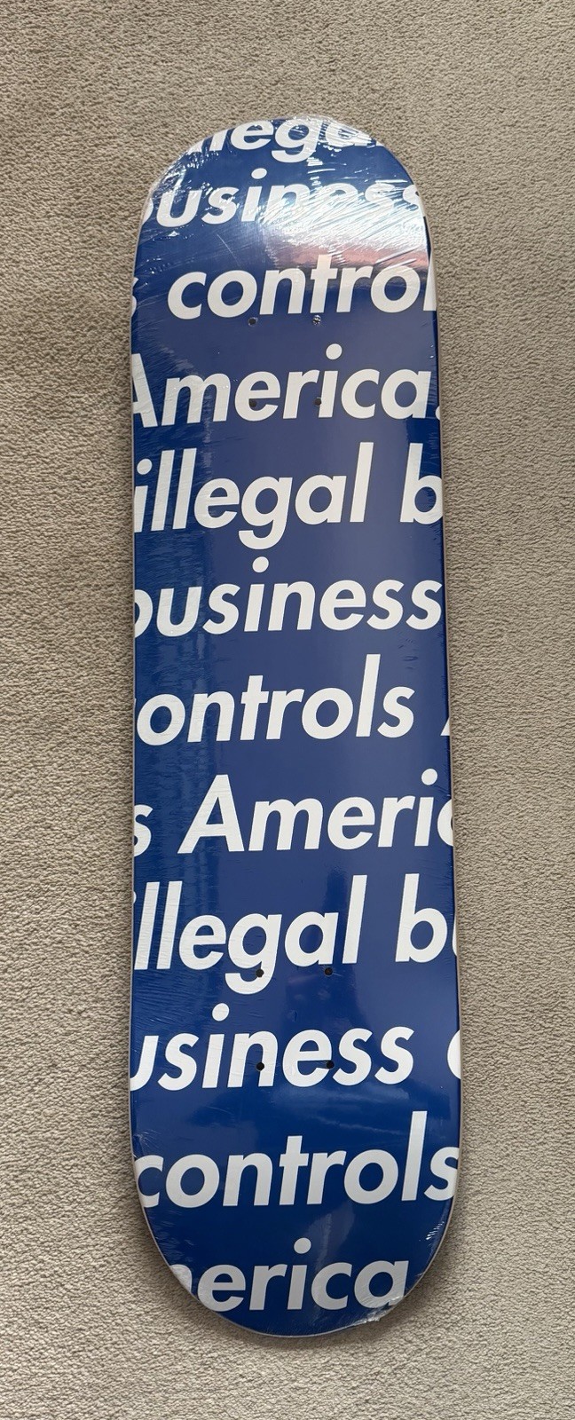 Supreme Illegal Business Controls America Deck 7.875 Supreme Illegal Business Controls America Deck 7.875