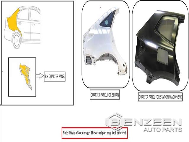 Passenger Quarter Panel Assy OEM 18-24 TOYOTA CAMRY 1YR Wrnty 