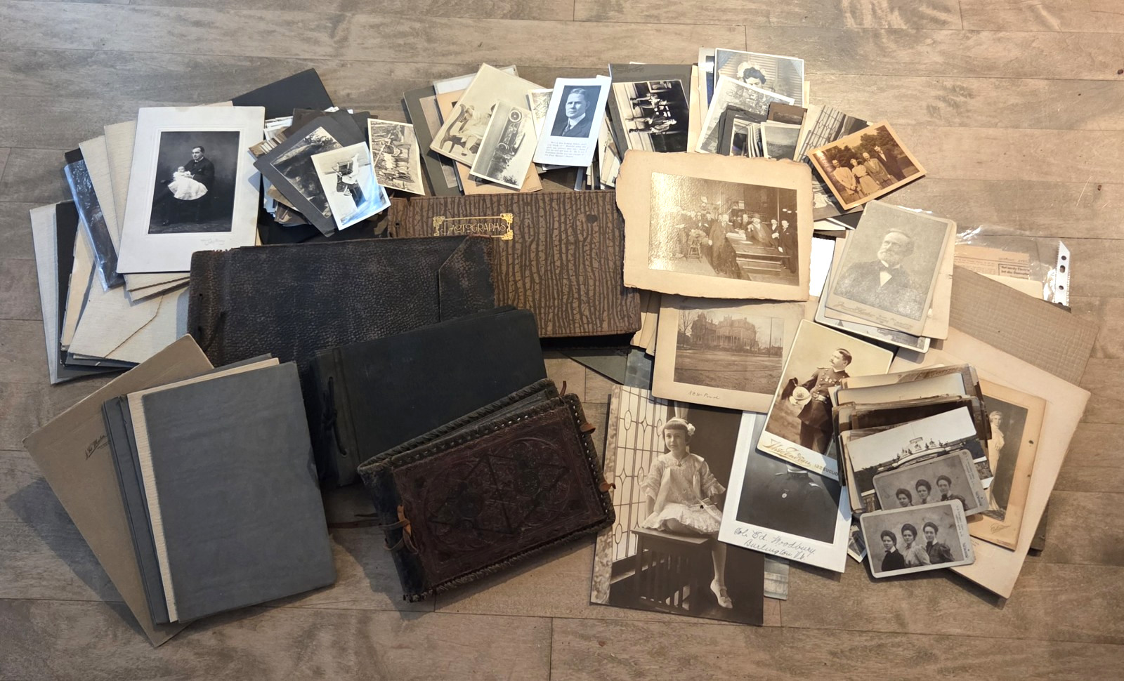 (1870s-1930s) HUGE Estate Photos Cleveland/Vermont Albums Cabinet Cards CDV WWI