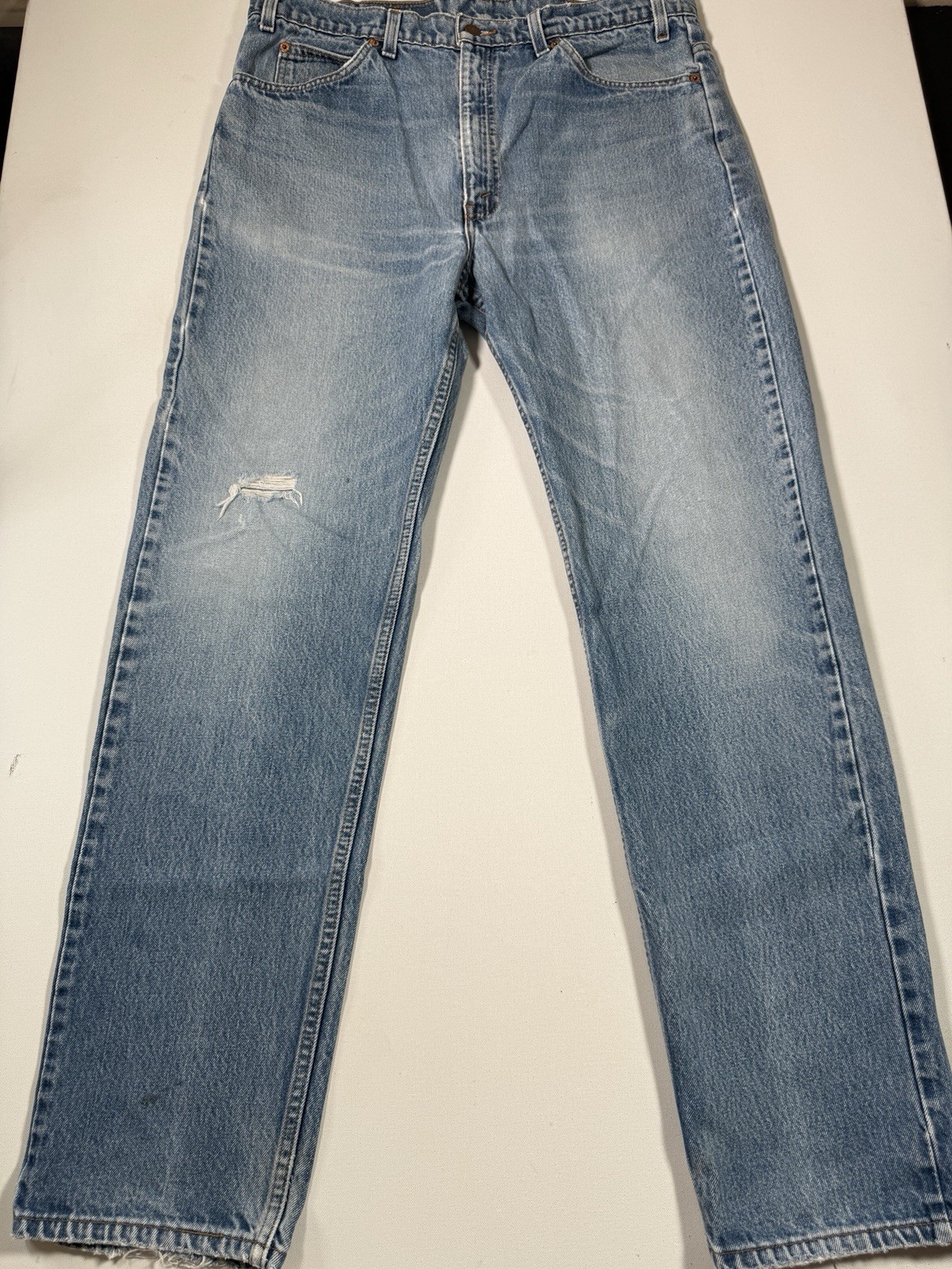 Vintage Levis 505 Jeans Mens 38x34 Blue Denim Orange Tab Straight Made In USA Vintage Levis 505 Jeans Mens 38x34 Blue Denim Orange Tab Straight Made In USA