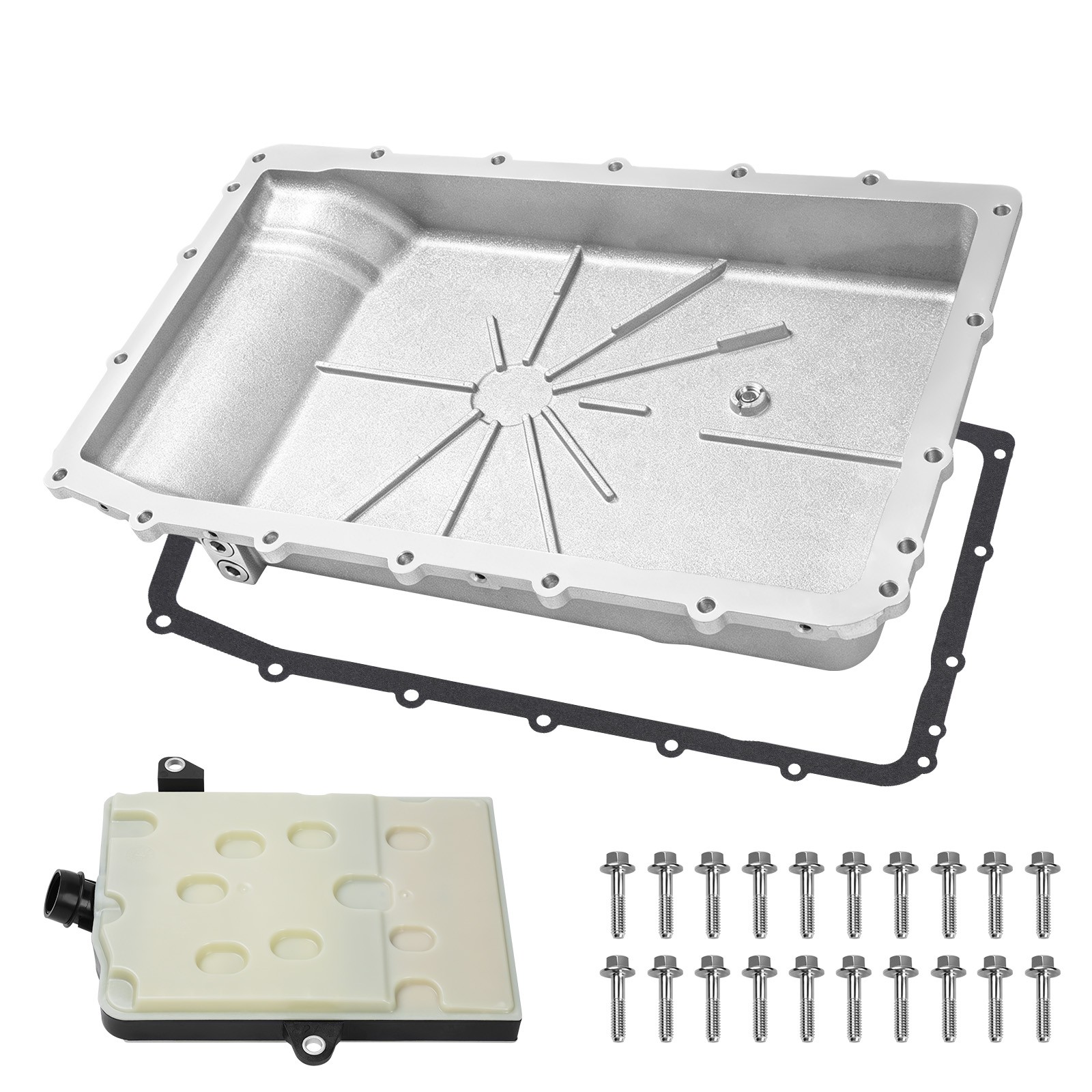 265-897 Aluminum Transmission Oil Pan Kit for Expedition/Mustang/Navigator 18-23