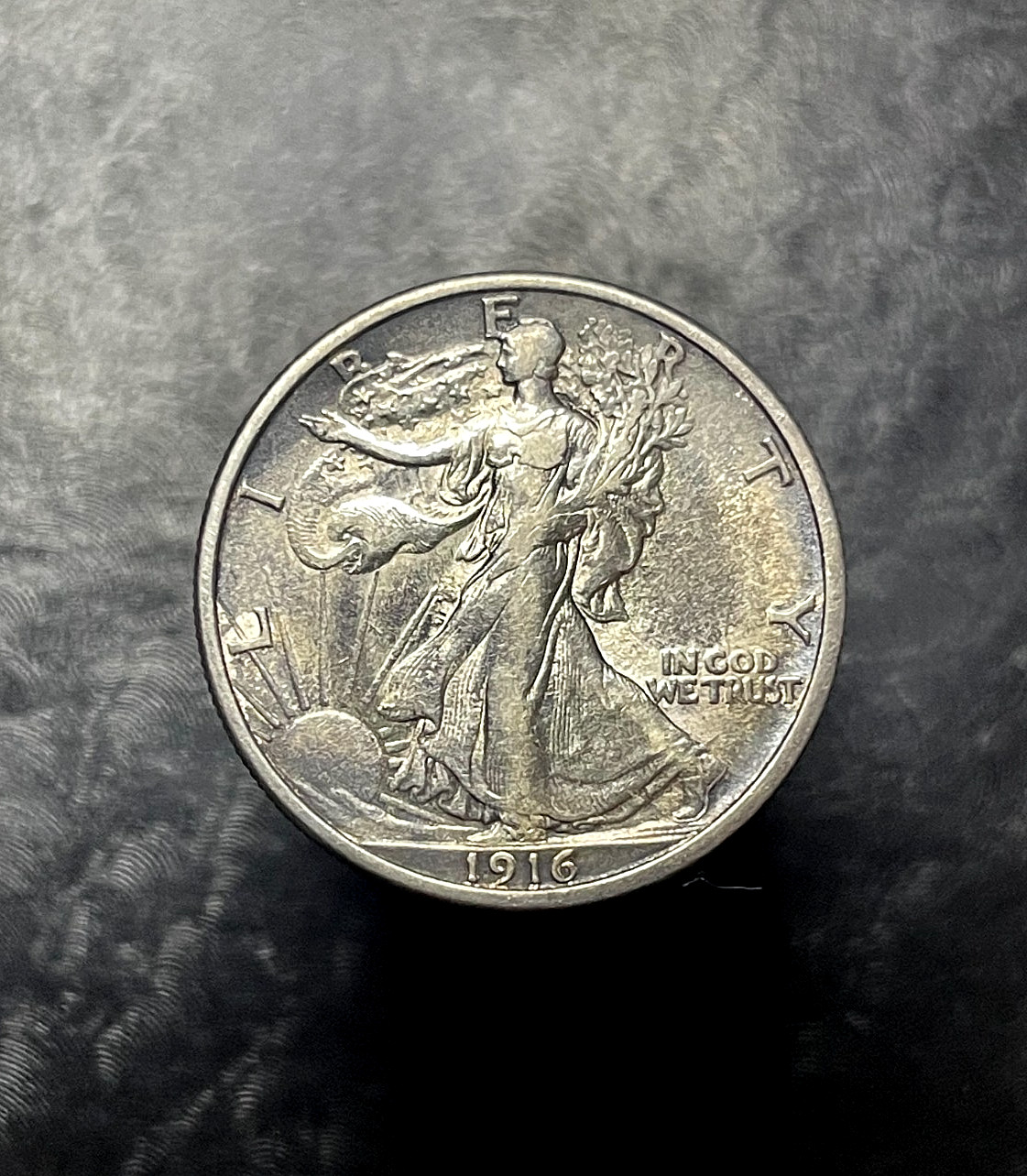 1916-P Walking SILVER Liberty Half Dollar High Grade