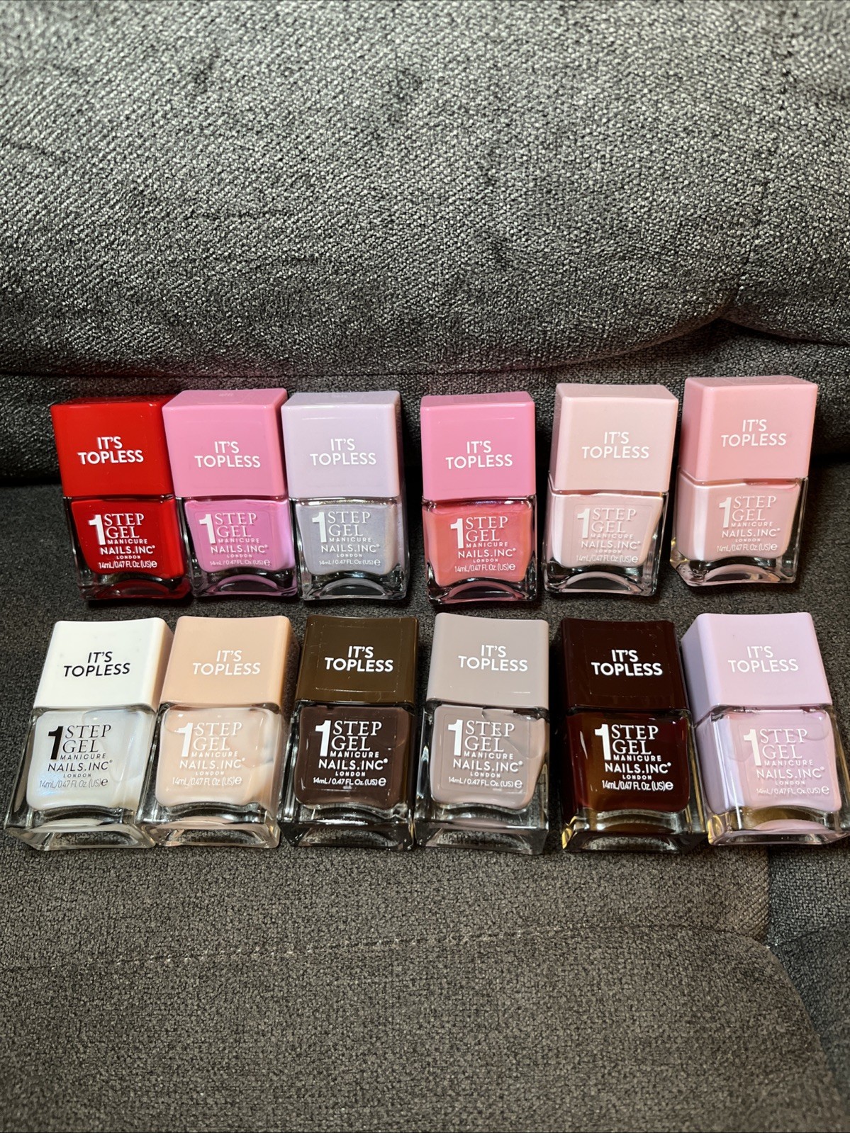 12x Nails Inc It’s Topless 4-in-1 Base & Top Coat Gel Nail Polish Set