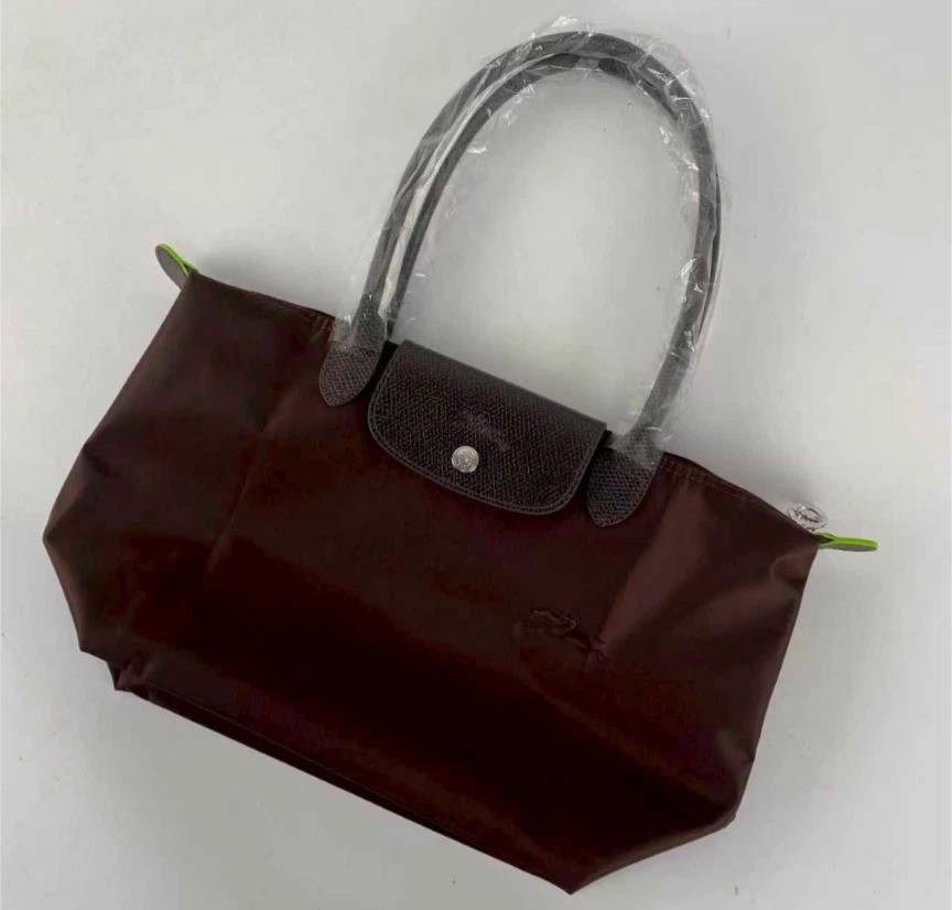 LONGCHAMP Le Pliage Green M Tote Mocha - Recycled canvas New outlet