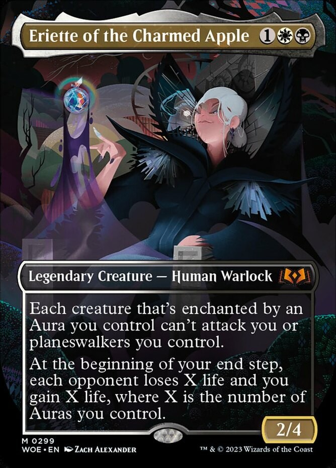 1x Eriette of the Charmed Apple ~~ Borderless NM-Mint, English Wilds of Eldraine